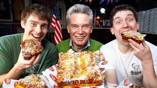 British Grandad tries Detroit Pizza for the first time!