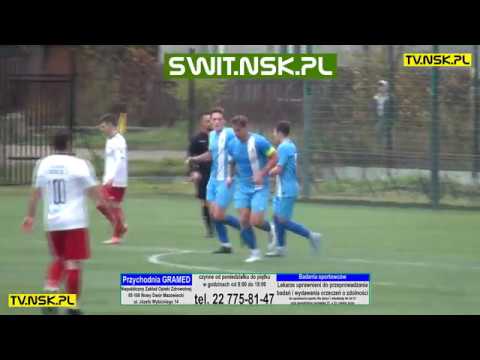 tv.nsk.pl 2019-11-09 LO - 14 kol: Świt II Nowy Dwór Maz. - Sokół Serock 4:3 (1:2) skrót 1. połowy