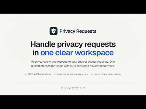 Privacyrequests video preview