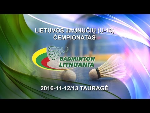 LBF .  Lietuvos jaunučių (U13) asmeninis čempionatas  . 2016-11-13 . Finalai
