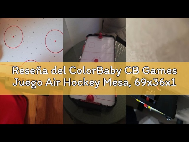 Vídeo relacionado con ColorBaby CB Games Air Hockey neón sobremesa, Estructura 40 cm, Plástico Resistente, 2 Palas, 2 Discos, 2 Jugadores, Juegos de Mesa, Juguetes para niños, Diversión Familiar, +6 años (39515)