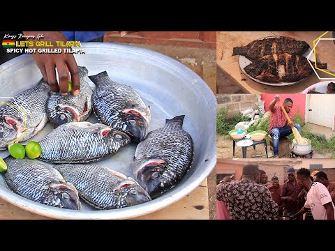 Our Christmas Came Early 😅😊 Lets Prepare Hot Spicy Grilled Tilapia With Banku & Hot Pepper Sauce