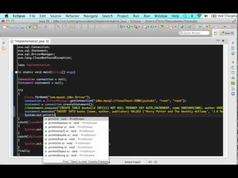 Jdbc Tutorial P6 Sql Insert