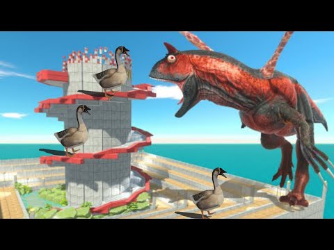 Escape From Alien Carnotaurus Dinosaur - Animal Revolt Battle