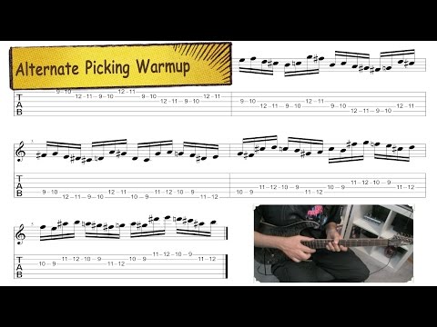 Alternate Picking Guitar Stretch