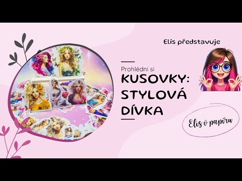 Velké kusové samolepky: Stylová dívka