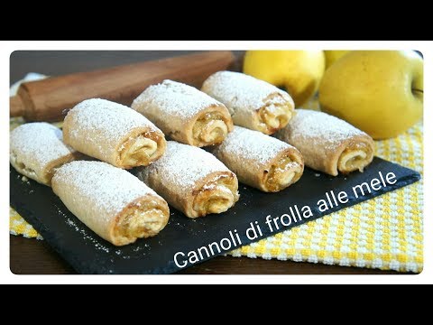 Cannoli di frolla alle mele - Ricetta semplice
