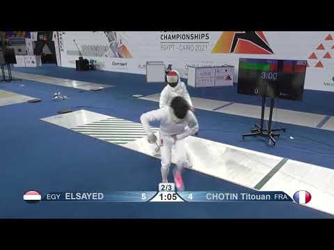 Cairo Worlds 2021 JME - L8 - Elsayed EGY v Chotin FRA
