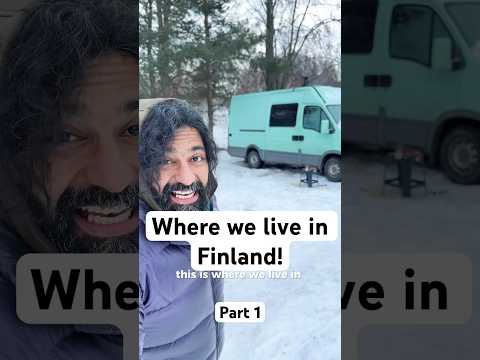 We live in Van with wood stove in Finland!  Reality of Van life 🤩 / Part 1