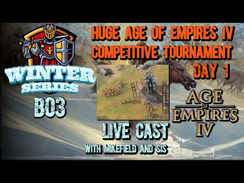 WINTER SERIES #2 TOURNAMENT DAY 1 |  Age of Empires IV CAST