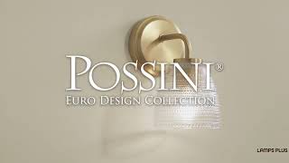 1_Watch A Video About the Possini Euro Sabrina Satin Brass and Glass Wall Sconce