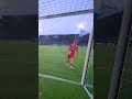 Thanks to the goalpost ?