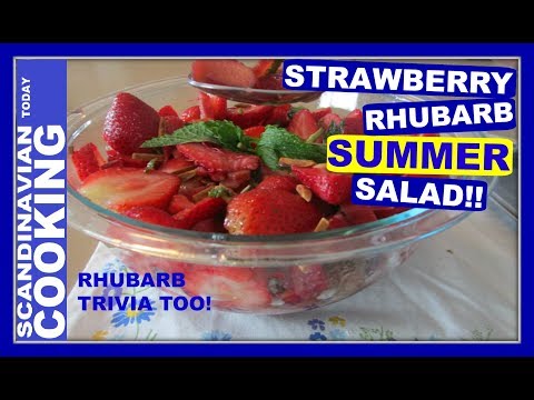 How to Make Strawberry Rhubarb Salad 🍓