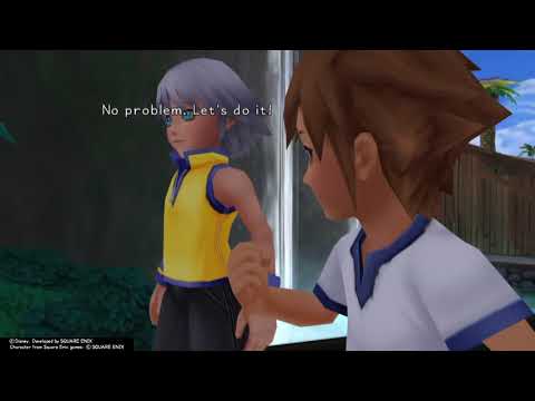 Kingdom Hearts Final Mix (PS4) Cutscene #72 Sora and Riku Childhood Flashback