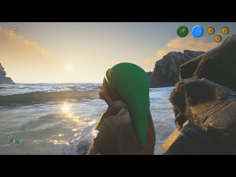 Unreal Engine 5 -  ZELDA Ocarina of Time -  BEST LOOKING WATER IN GAME HISTORY - ( FLUID FLUX )