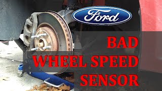 Replacing a Ford Flex Front Wheel Speed Sensor