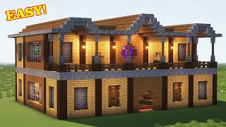 Minecraft: How To Build A Wooden Mansion (2024) | Easy Tutorial