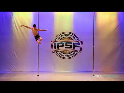 Novice Boys Albert Amores Roig of Spain - IPSF World Pole Sports Championships 2018