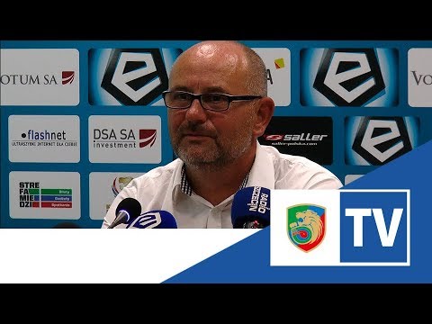 Miedź TV Trenerzy po meczu Miedź   Cracovia