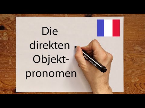 Französisch: Die direkten Objektpronomen - einfach erklärt | #französischlernen #französisch