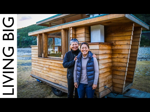 令人歎為觀止的美麗的日本輪子上的小房子。 (Breathtakingly Beautiful Japanese Tiny House on Wheels)