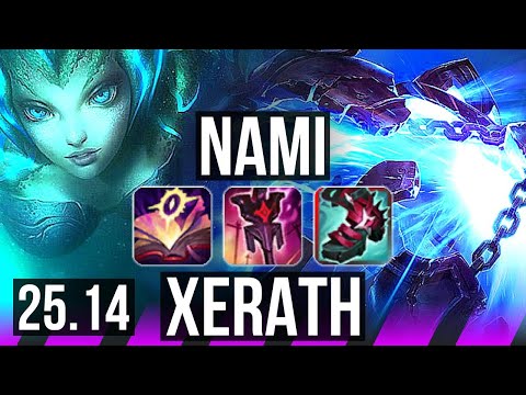 NAMI & Lucian vs XERATH & Jhin (SUP) | 2/1/22 | EUW Master | 25.14