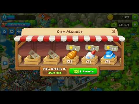 Township level 58 with cow Hen sheep and Duck