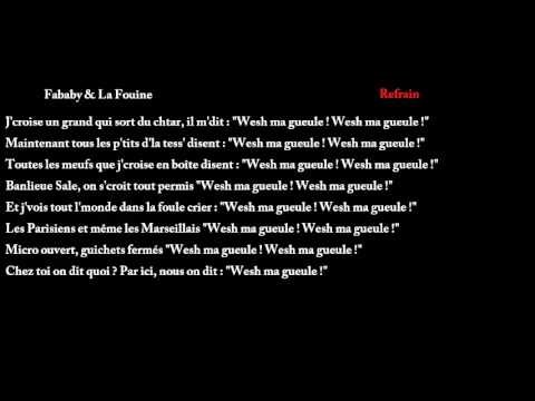Fababy Wesh Ma Gueule Feat. La Fouine [lyrics] |Download MP3|