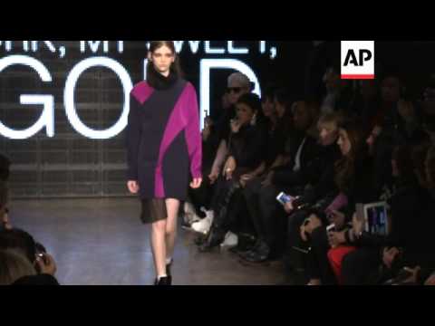 Designer Donna Karan presents her contemporary DKNY line at New York Fashion Week