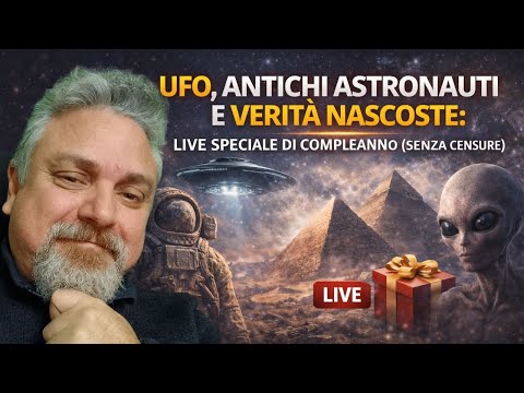 UFO, antichi astronauti e verità nascoste: live speciale di compleanno (senza censure)