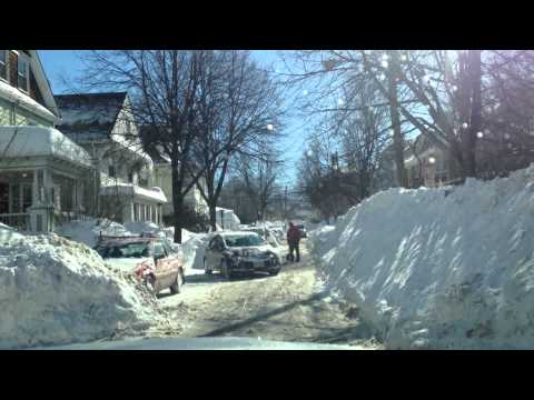 Boston Post Blizzard Driving Lets Go Crazy