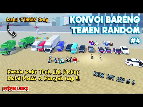 KONVOI BARENG TEMEN RANDOM NAIK TRUK HINO & OTHER ! BERAKHIR DC | CDID ROBLOX Car Driving Indonesia