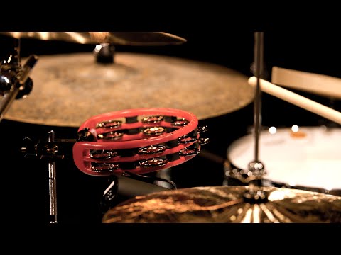 Meinl Percussion TMT2R Mountable ABS Plastic Tambourine with Double Row Steel Jingles, Red image 6