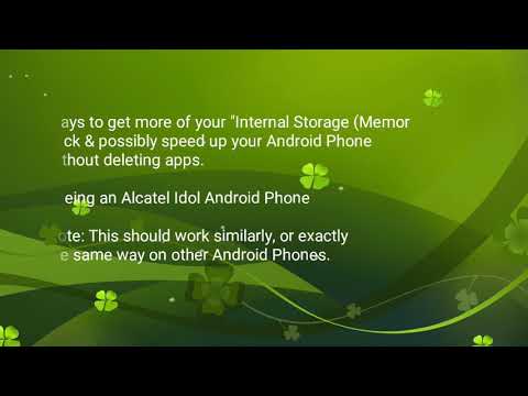 Alcatel Idol 4 4G LTE Clearing Cache to recover more Internal Storage & Improve Speed (How To)