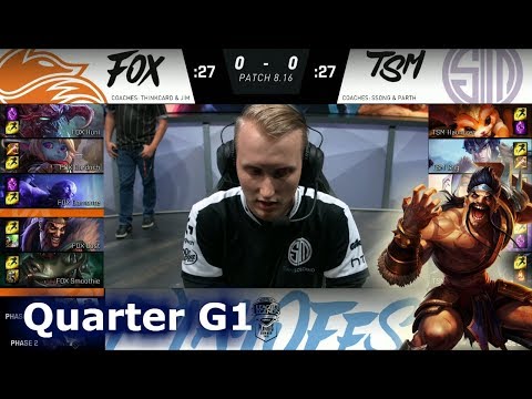 Echo Fox vs TSM | Game 1 Quarter Finals S8 NA LCS Summer 2018 | FOX vs TSM G1