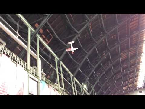 Andreas Heger flying the Arrow V6 at the 2014 Hobbico E-Fest - Very short clip with slomo