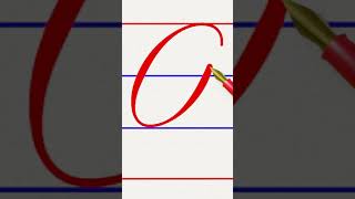 capital letter o in cursive writing |Cursive Writing for beginner |Cursive handwriting practice