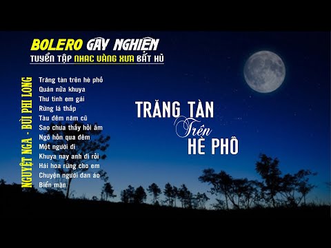 Bolero Gây Nghiện l Quán Cafe Thư Giãn ❖ TRĂNG TÀN TRÊN HÈ PHỐ ❖ Nguyệt Nga, Bùi Phi Long