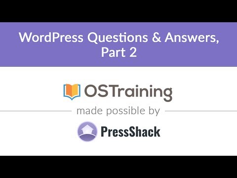 WordPress Development Lesson 13 WordPress Questions Answers Part 2
