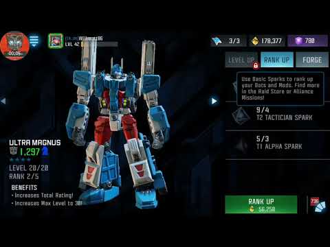 4* Ultra Magnus rank up 3/5 -Transformers forged to fight