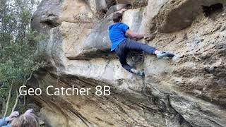 Video thumbnail of Geo Catcher, 8b. Taradell