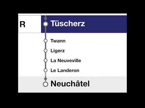 SBB Ansagen / annonces CFF - Régio Biel/Bienne–Neuchâtel
