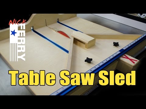 Table Saw Cross Cut/Miter Sled Combo 