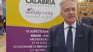 Vinitaly and The City 2026 a Reggio Calabria: assessore regionale Gianluca Gallo