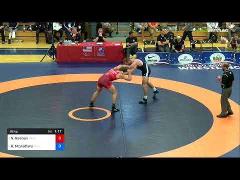 2018 FS WTT Challenge/Senior Men 86 Quarter-Finals - Nick Reenan (TMWC) Vs. Ryan Mcwatters (Unna).