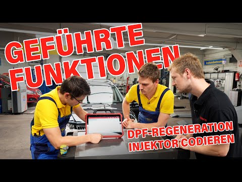Geführte Funktionen mit dem LAUNCH X-431 EURO TAB III | DPF regenerieren & Injektor codieren