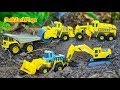 Playing with Construction Trucks Outside! Tonka Toys, Diggers, Roller UNBOXING! | JackJackPlays