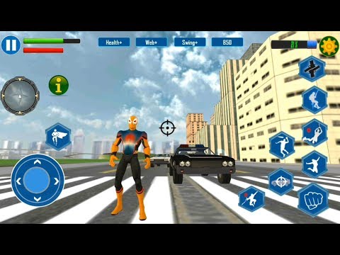 Flying Spider Superhero Crime Simulator | Amazing Spider Rope Man Hero - Android GamePlay