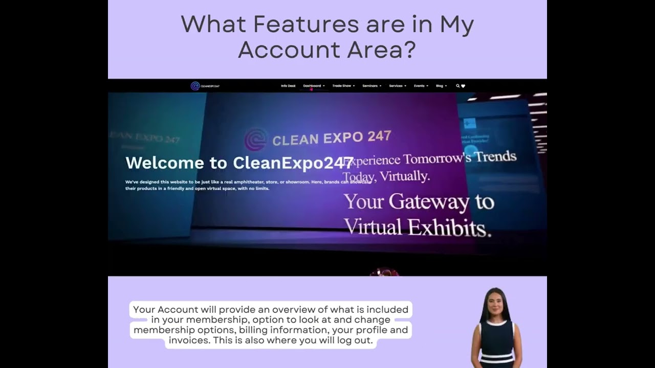 Exhibitor – Dashboard and Account