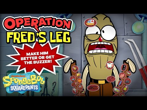 "Operation" Fred's Leg 🦵 | Every Time Fred Hurt His Leg | SpongeBob